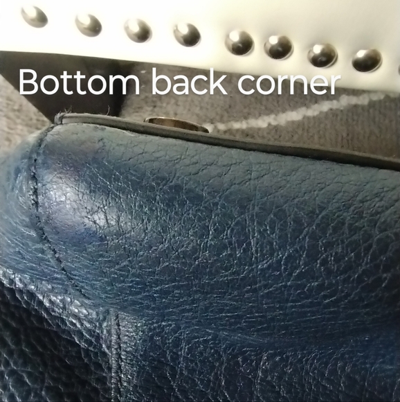 Michael Kors Pebbled Leather Two Tone Satchel Convertible Crossbody Bag - Picture 15 of 16